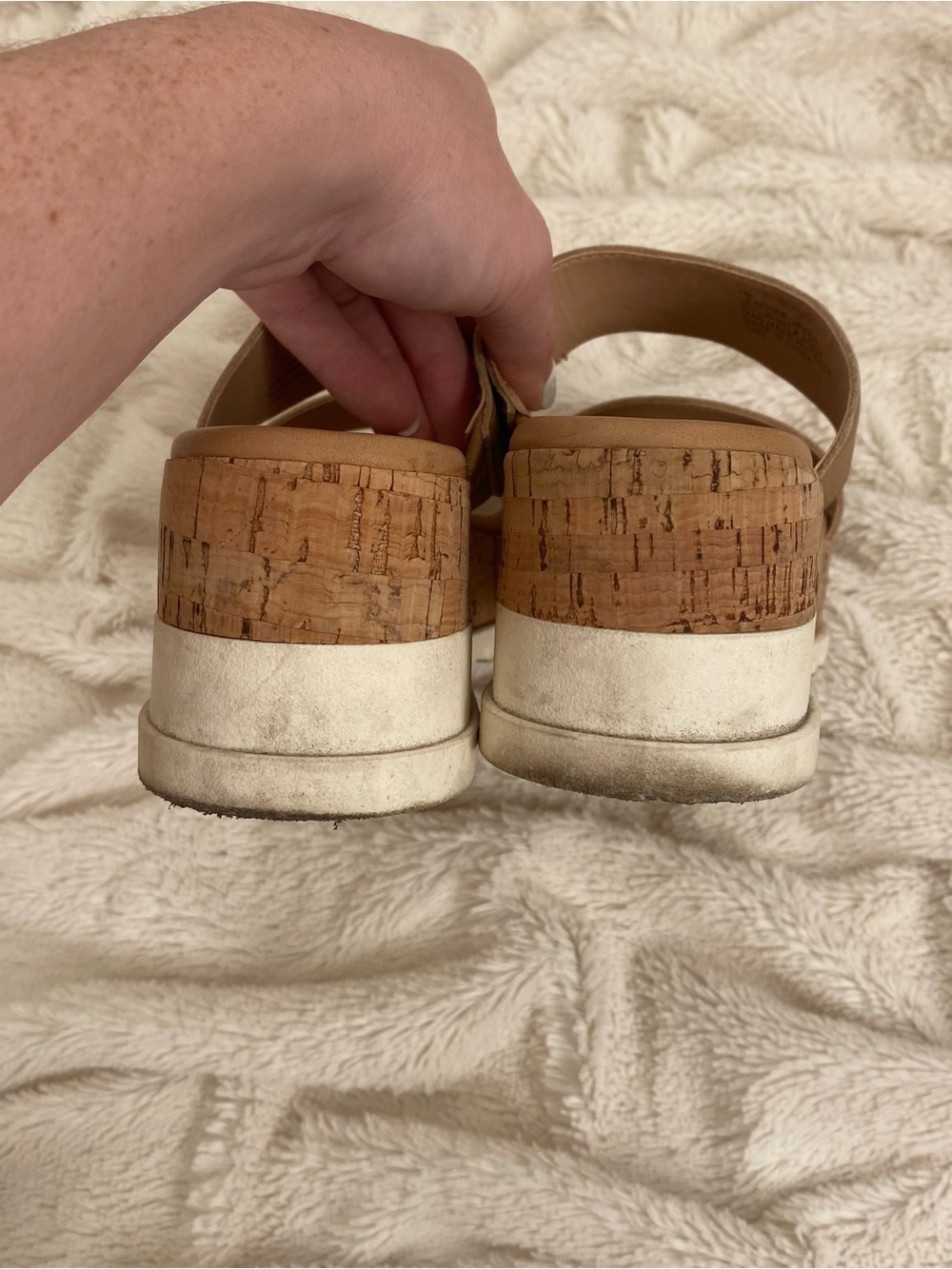 Steve Madden Defuse leather espadrille platform sandals tan Sz 7 - Picture 5 of 7